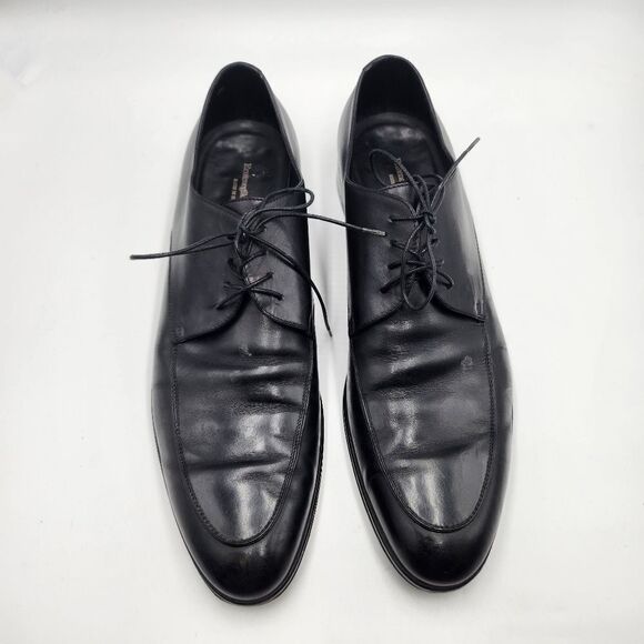 Ermegenegildo Zegna mens black leather lace - up dress loafers Sz 13 D main image 11